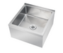 Krowne MS-2424 Floor Mount Mop Sink w/ 9"D Bowl, Stainless-cityfoodequipment.com