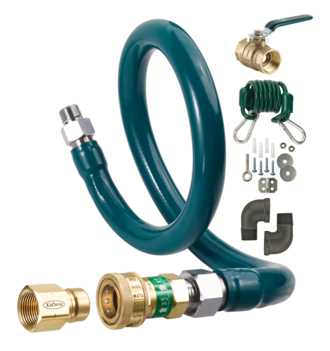 Krowne M10072K 72" Gas Connector Kit w/ 1" Male/Male Couplings-cityfoodequipment.com
