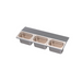 Krowne KR-UMGT-3 (3) Compartment Bar Garnish Tray - No Lid, Undermount-cityfoodequipment.com
