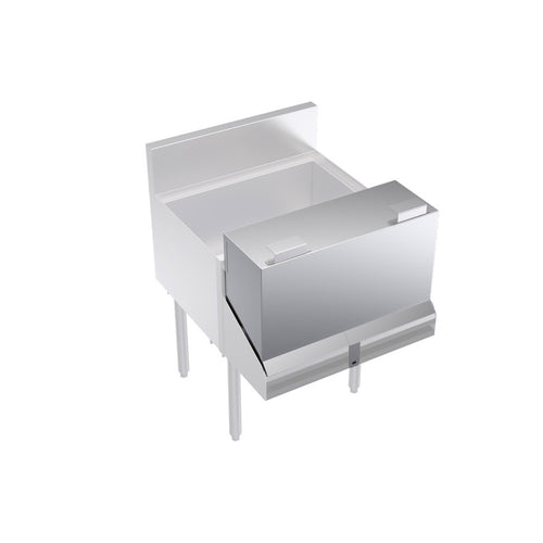 Krowne KR-DC24 24" L Locking Cover for Double Speed Rail, Stainless-cityfoodequipment.com