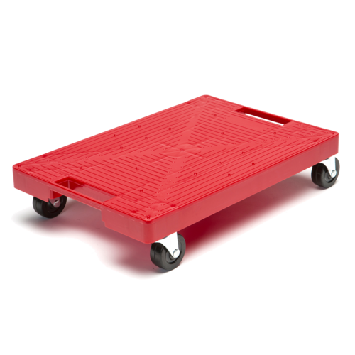 Krowne KR-4000 Rectangular Keg Dolly - 16" x 11", Plastic, Red-cityfoodequipment.com