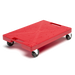 Krowne KR-4000 Rectangular Keg Dolly - 16" x 11", Plastic, Red-cityfoodequipment.com