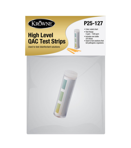 Krowne P25-127 High Range QAC Test Strips-cityfoodequipment.com