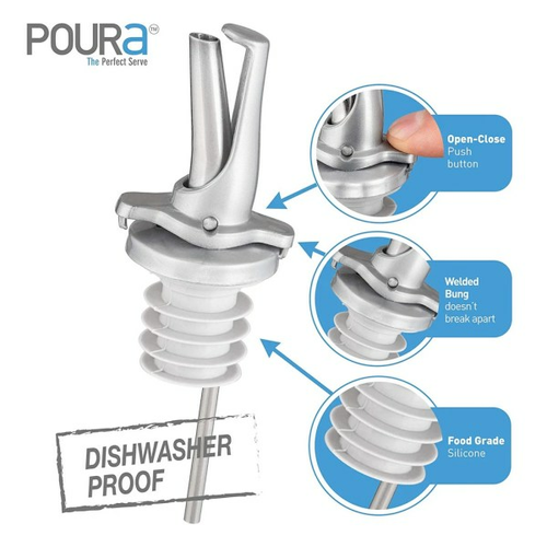 Krowne KR-SP12 Poura Speed Pourer, Stainless Steel-cityfoodequipment.com