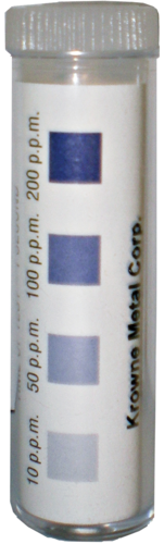 Krowne S25-123 Chlorine Test Strips, 100 Strips per Bottle-cityfoodequipment.com