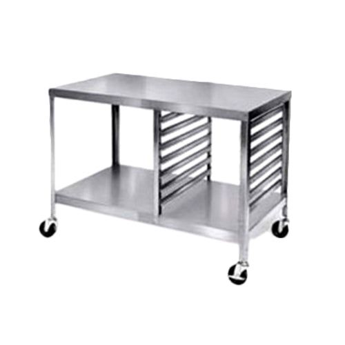 Lakeside 130 Portable Work Table w/ Bottom Shelf, (15) 18 x 26" Pan Capacity-cityfoodequipment.com