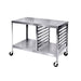 Lakeside 130 Portable Work Table w/ Bottom Shelf, (15) 18 x 26" Pan Capacity-cityfoodequipment.com