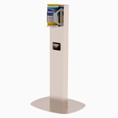 Lakeside 158888 Wipe Dispensing Stand w/ Waste Bin - 20" x 17" Base-cityfoodequipment.com