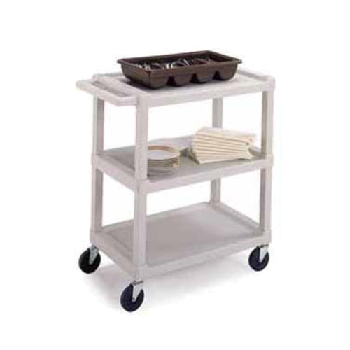 Lakeside 2000 Utility Cart w/ (3) 16 x 24-in Shelves, 300-lb Capacity, Beige-cityfoodequipment.com