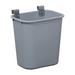 Lakeside 202-6 Large Waste Basket w/ Hanger Strap, Polyethylene, Gray-cityfoodequipment.com