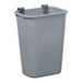 Lakeside 206-4 Jumbo Waste Basket w/ Hanger Strap, Polyethylene, Gray-cityfoodequipment.com