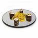Geneva 15" Round Rimless Mirror Tray w/ Clear Acrylic Legs (2274)-cityfoodequipment.com