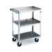 Lakeside 311 3 Level Stainless Utility Cart w/ 300 lb Capacity, Raised Ledges-cityfoodequipment.com