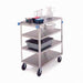 Lakeside 354 4 Level Stainless Utility Cart w/ 500 lb Capacity, Flat Ledges-cityfoodequipment.com