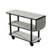 Geneva Rectangular Dessert Cart w/ Multi-Tiered Design - Black (36102)-cityfoodequipment.com
