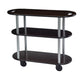 Geneva Oval Dessert Cart w/ Multi-Tiered Design - Black (36204)-cityfoodequipment.com