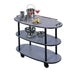 Geneva Oval Dessert Cart w/ Multi-Tiered Design - Gray Sand (36300)-cityfoodequipment.com