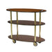 Geneva Oval Dessert Cart w/ Multi-Tiered Design - Mahogany (36304)-cityfoodequipment.com