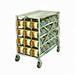 Lakeside 458 41 1/4"H Mobile Can Rack w/ (72) #10 or (96) #5 Capacity-cityfoodequipment.com