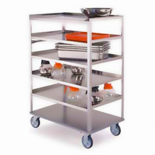 Lakeside 464 Queen Mary Cart - 8 Levels, 500 lb. Capacity, Stainless, Flat Edges-cityfoodequipment.com
