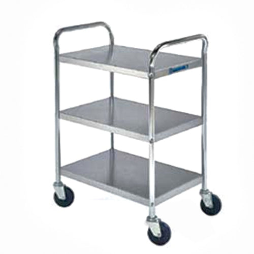 Lakeside 473 3 Level Stainless Utility Cart w/ 500 lb Capacity, Flat Ledges-cityfoodequipment.com