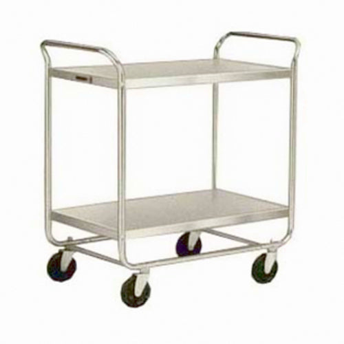 Lakeside 492 2 Level Stainless Utility Cart w/ 500 lb Capacity, Flat Ledges-cityfoodequipment.com