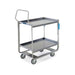 Lakeside 4943 2 Level Stainless Utility Cart w/ 1000 lb Capacity, Raised Ledges-cityfoodequipment.com