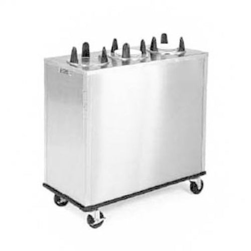 Lakeside 5305 46 1/2" Mobile Dish Dispenser w/ (3) Columns, Stainless-cityfoodequipment.com