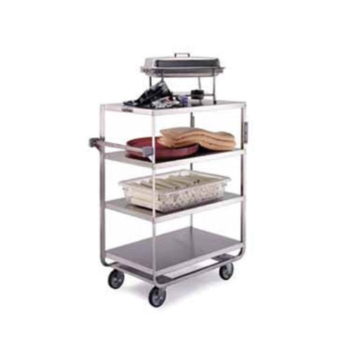 Lakeside 545 Queen Mary Cart - 4 Levels, 700 lb. Capacity, Stainless, Flat Edges-cityfoodequipment.com