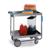 Lakeside 557 2 Level Stainless Utility Cart w/ 700 lb Capacity, Raised Ledges-cityfoodequipment.com