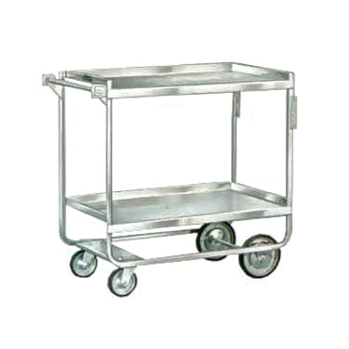 Lakeside 558 2 Level Stainless Utility Cart w/ 700 lb Capacity, Raised Ledges-cityfoodequipment.com