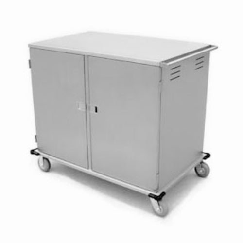 Lakeside 5624 2 Compartment Low Profile Enclosed Tray Truck for (24) 14 x 18" Trays-cityfoodequipment.com