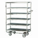 Lakeside 563 Queen Mary Cart - 6 Levels, 700 lb. Capacity, Stainless, Raised Edges-cityfoodequipment.com