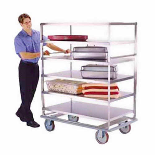 Lakeside 585 Queen Mary Cart - 5 Levels, 1000 lb. Capacity, Stainless, Raised Edges-cityfoodequipment.com