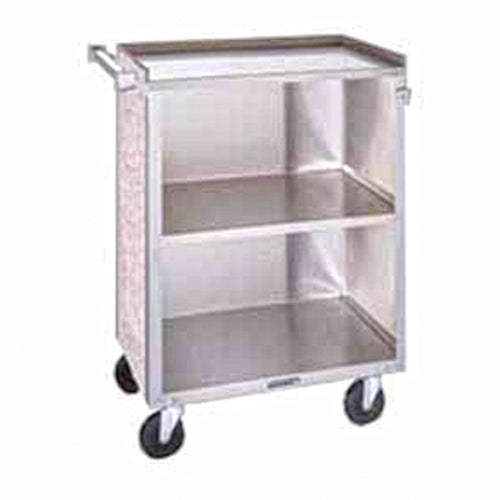 Lakeside 622 30 3/4"L Metal Bus Cart w/ (3) Levels, Shelves, Stainless-cityfoodequipment.com