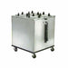 Lakeside 6406 32" Heated Mobile Dish Dispenser w/ (4) Columns - Stainless, 120v-cityfoodequipment.com