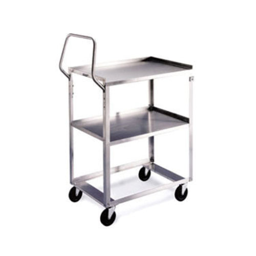Lakeside 6610 2 Level Stainless Utility Cart w/ 300 lb Capacity, Raised Ledges-cityfoodequipment.com