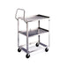 Lakeside 6610 2 Level Stainless Utility Cart w/ 300 lb Capacity, Raised Ledges-cityfoodequipment.com