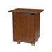 Lakeside 66105 33 1/2" Mobile Enclosed Beverage Service Cart w/ (3) Levels & (2) Doors - Wood, Victorian Cherry-cityfoodequipment.com