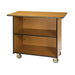 Lakeside 67100 45 1/2" Mobile Enclosed Beverage Service Cart w/ (3) Levels - Wood, Maple-cityfoodequipment.com