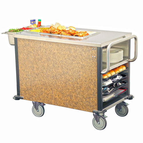 Lakeside 6754 SuzyQ™ Hot Food Cart w/ (1) Well - Stainless, 110-120v-cityfoodequipment.com