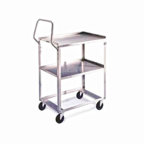 Lakeside 6800 2 Level Stainless Utility Cart w/ 500 lb Capacity, Raised Ledges-cityfoodequipment.com