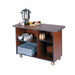 Lakeside 68100 57 1/2" Mobile Enclosed Beverage Service Cart w/ (4) Compartments - Wood, Victorian Cherry-cityfoodequipment.com