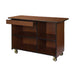 Lakeside 68110 57 1/2" Mobile Enclosed Beverage Service Cart w/ (4) Compartments & Drawer - Wood, Victorian Cherry-cityfoodequipment.com