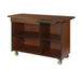 Lakeside 68115 57 1/2" Mobile Enclosed Beverage Service Cart w/ (4) Compartments, Drawer, & Pull Out Shelf - Wood,-cityfoodequipment.com