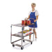 Lakeside 6820 2 Level Stainless Utility Cart w/ 500 lb Capacity, Raised Ledges-cityfoodequipment.com