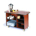 Lakeside 68200 57 1/2" Mobile Enclosed Beverage Service Cart w/ (5) Compartments - Wood, Victorian Cherry-cityfoodequipment.com