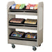 Lakeside 688 3 Level Food Merchandising Cart - 41"W x 23 3/4"D x 59 1/2"H, Stainless-cityfoodequipment.com