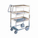 Lakeside 7010 2 Level Stainless Utility Cart W/ 700 Lb Capacity, Raised Ledges-cityfoodequipment.com