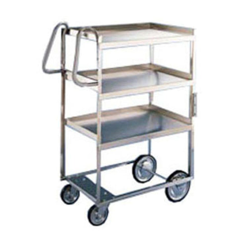 Lakeside 7015 3 Level Stainless Utility Cart W/ 700 Lb Capacity, Raised Ledges-cityfoodequipment.com